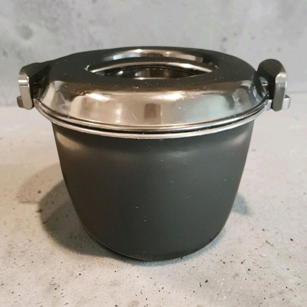 Pampered Chef Microwave Rice Cooker Plus 3 Quart 2779 steamer Black